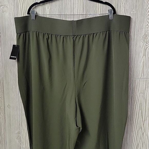 Torrid Happy Camper Olive Green Walking Pant Womens Plus Size 4X NWT - Picture 6 of 12